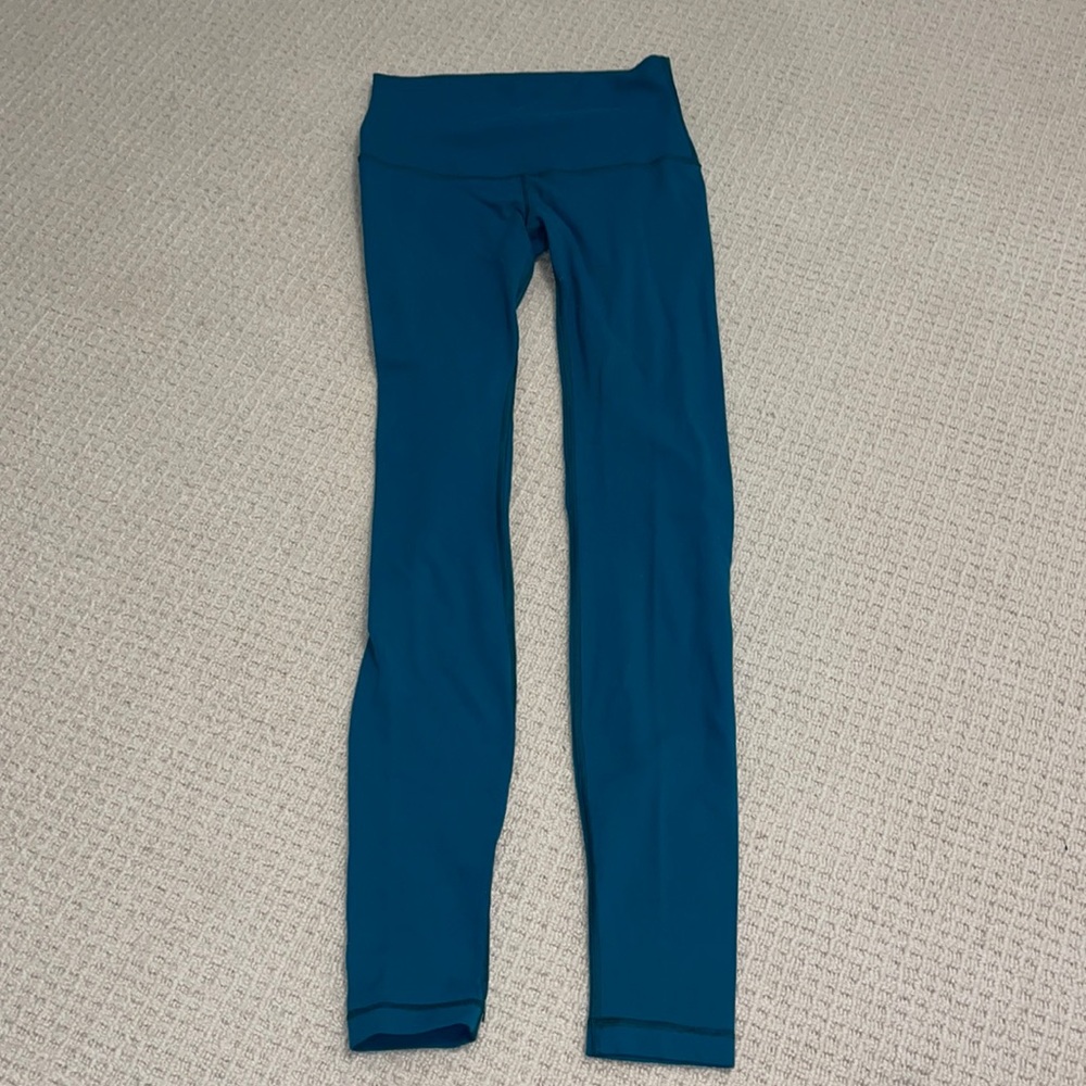 teal align lulu leggings
